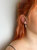 Pearl Stud Earrings w/ Crystal Ear Decos