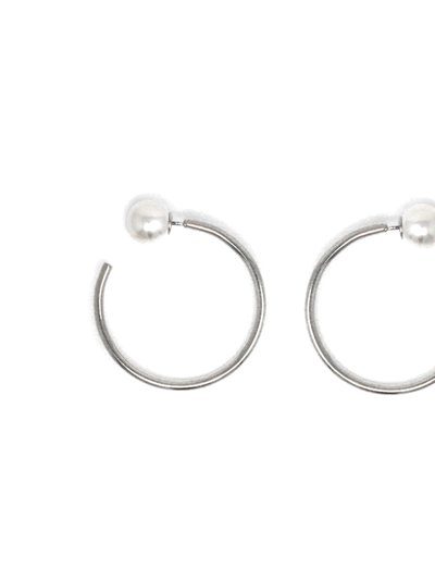 Joomi Lim Small Hoop Earrings w/ Pearl Backs product