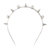 Spike & Pearl Headband - Rhodium/White