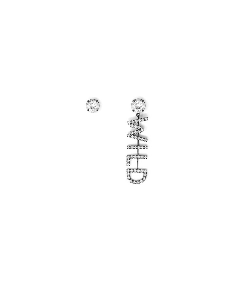 "WILD" Crystal Earrings - Ruthenium/Crystal