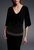 3/4 Sleeve Top In Black - Black