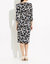 Abstract Texture Print Tie Front Dress
