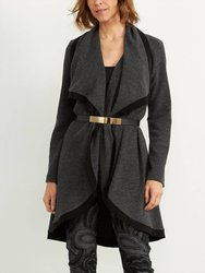 Belted Cover-Up - Charcoal