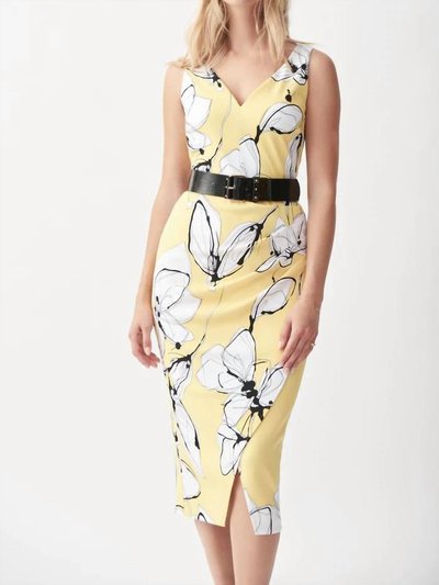 Joseph Ribkoff Belted Sleeveless Floral Dress product