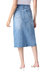 Denim A-Line Midi Skirt In Denim Blue