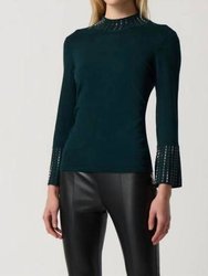 Embellished Sweater - Alpine Green