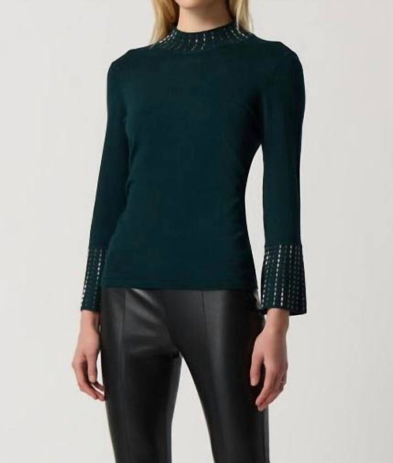 Embellished Sweater - Alpine Green