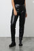 Faux Leather Pant In Black - Black