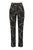 Floral Embroidered Ankle Trousers In Black