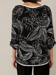 Palm Boat Neck Top