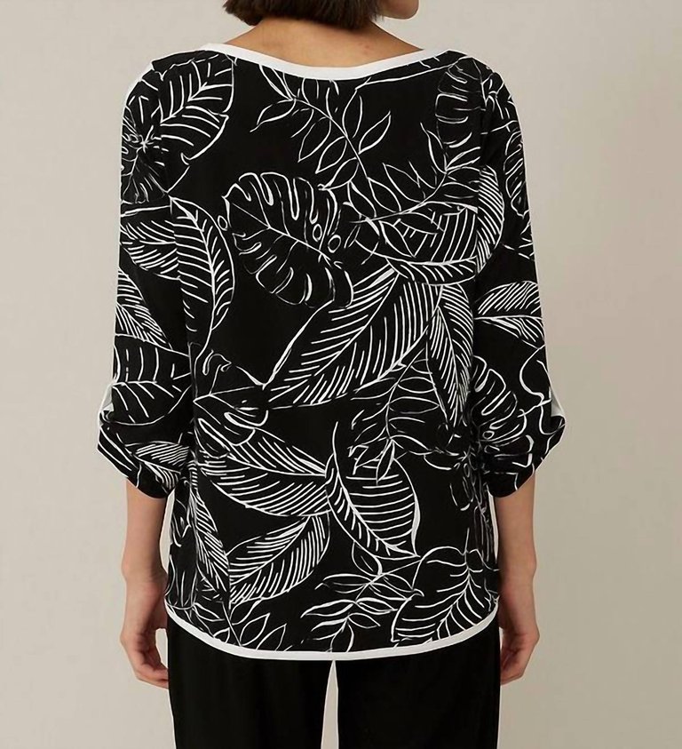 Palm Boat Neck Top