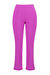 Ruffle Trim Capris Pant In Ultra Pink