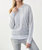 Scattered Rhinestone Lurex Hoodie - Silver