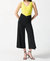 Silky Knit Pull-On Culotte Pants - Black