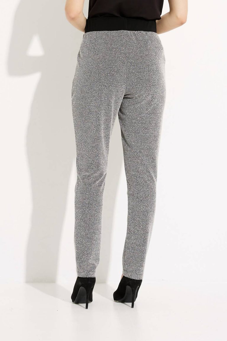 Straight Leg Stretchy Pants In Grey