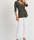 Tie Front Tunic In Olive - Olive