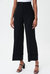 Twill Wide Leg Pants In Black - Black