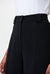 Twill Wide Leg Pants In Black