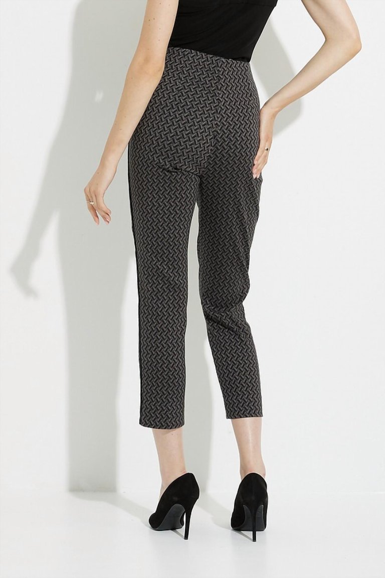 Zig Zag Pants In Black