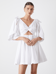 Hollie Organic Cotton Mini Dress - Optical White