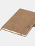 Journalbooks A5 Suede Notebook (Brown) (One Size) - Brown