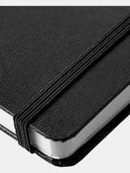 JournalBooks Classic Office Notebook (Pack of 2) (Solid Black) (8.4 x 5.7 x 0.6 inches)