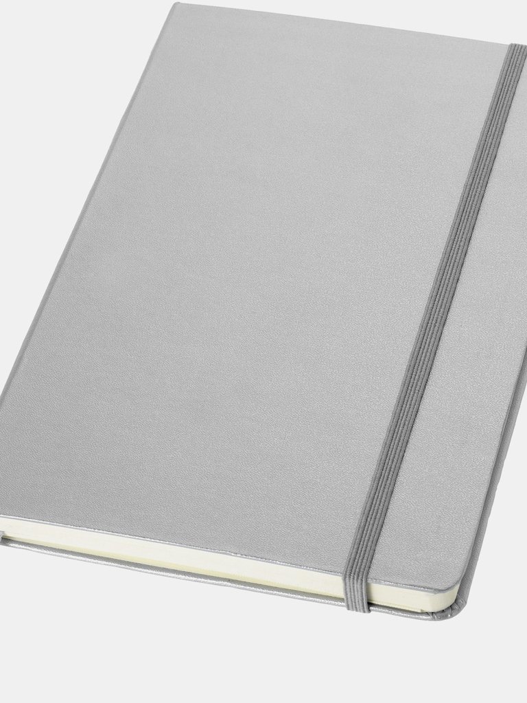 JournalBooks Classic Office Notebook (Silver) (8.4 x 5.7 x 0.6 inches) - Silver