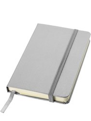 JournalBooks Classic Pocket A6 Notebook (Pack of 2) (Silver) (5.6 x 3.7 x 0.6 inches) - Silver