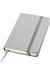 JournalBooks Classic Pocket A6 Notebook (Pack of 2) (Silver) (5.6 x 3.7 x 0.6 inches) - Silver