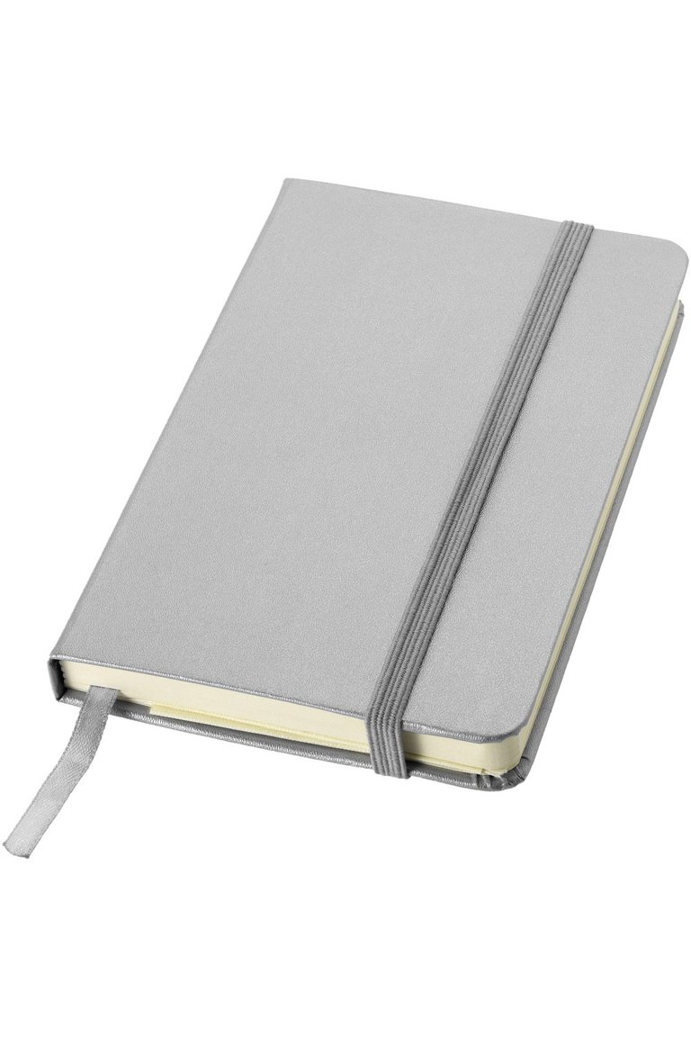 JournalBooks Classic Pocket A6 Notebook (Pack of 2) (Silver) (5.6 x 3.7 x 0.6 inches) - Silver