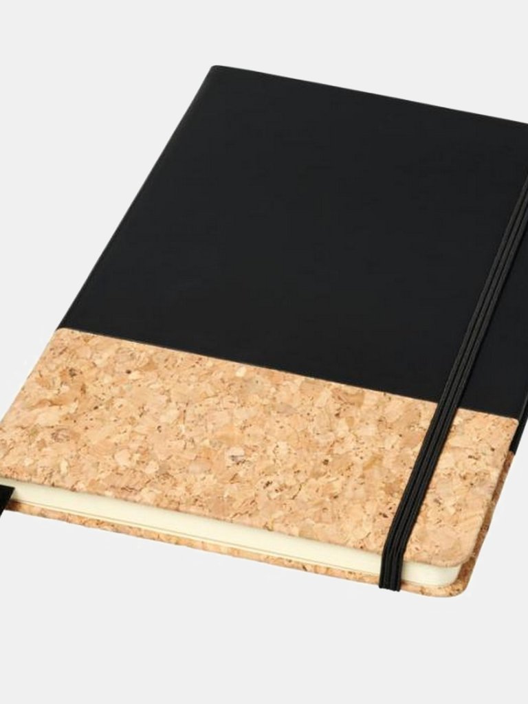 JournalBooks Evora A5 Cork Thermo PU Notebook (Solid Black) (A5) - Solid Black