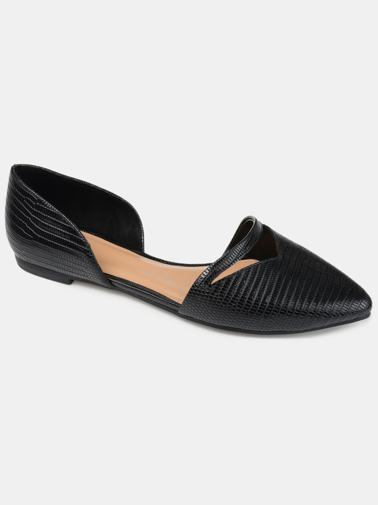 Journee Collection Women's Braely Flat - Black