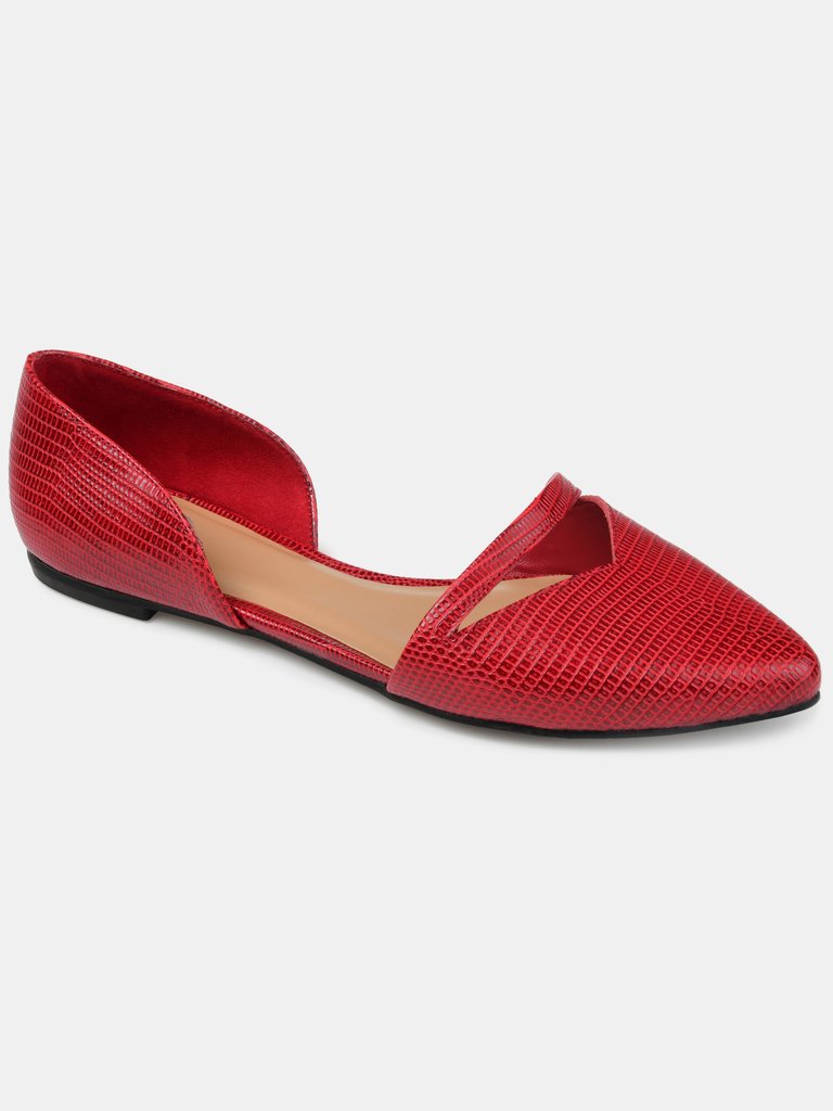 Journee Collection Women's Braely Flat - Red
