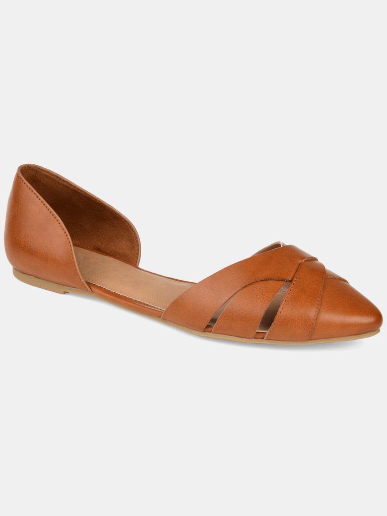 Journee Collection Women's Brandee Flat - Tan