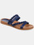 Journee Collection Women's Colette Sandal  - Blue