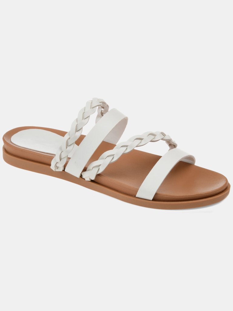 Journee Collection Women's Colette Sandal  - White