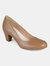 Journee Collection Women's Comfort Luu-M Pump - Chestnut