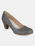 Journee Collection Women's Comfort Luu-M Pump - Grey