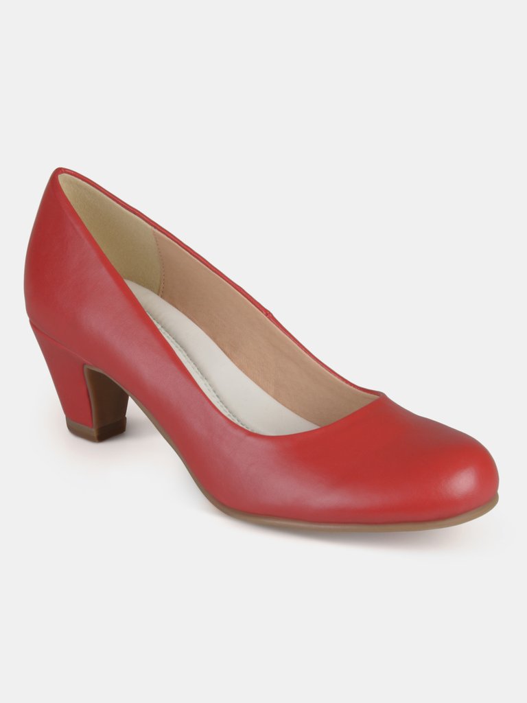 Journee Collection Women's Comfort Luu-M Pump - Red