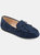 Journee Collection Women's Comfort Thatch Loafer - Navy