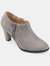 Journee Collection Women's Comfort Wide Width Sanzi Bootie - Grey