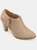 Journee Collection Women's Comfort Wide Width Sanzi Bootie - Taupe