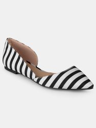 Journee Collection Women's Cortni Flat - Stripe