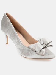 Journee Collection Women's Crystol Pump - Grey