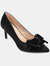 Journee Collection Women's Crystol Pump - Black