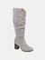 Journee Collection Women's Extra Wide Calf Aneil Boot - Grey
