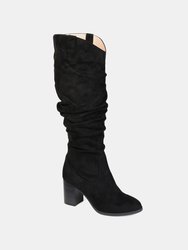 Journee Collection Women's Extra Wide Calf Aneil Boot - Black