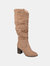 Journee Collection Women's Extra Wide Calf Aneil Boot - Taupe