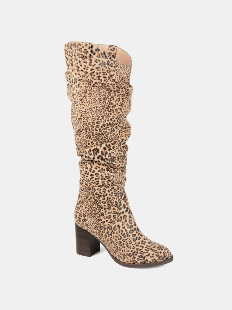 Journee Collection Women's Extra Wide Calf Aneil Boot - Leopard