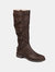 Journee Collection Women's Extra Wide Calf Carly Boot - Brown